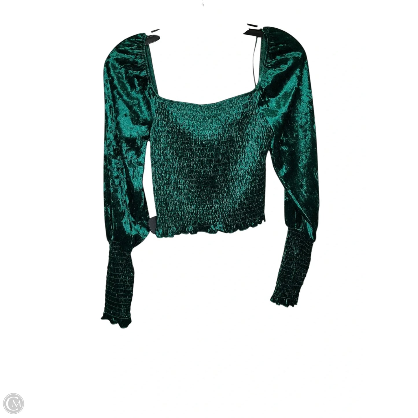 Top Long Sleeve By Mi Ami In Green, Size: M