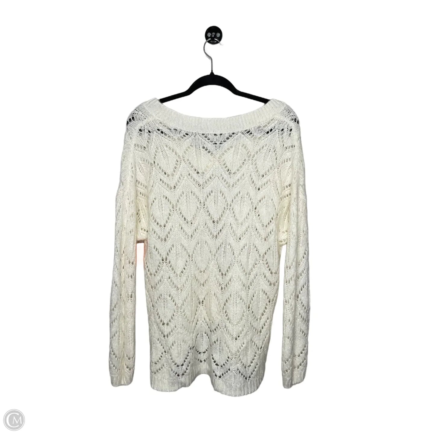 Sweater By American Eagle In Cream, Size: M