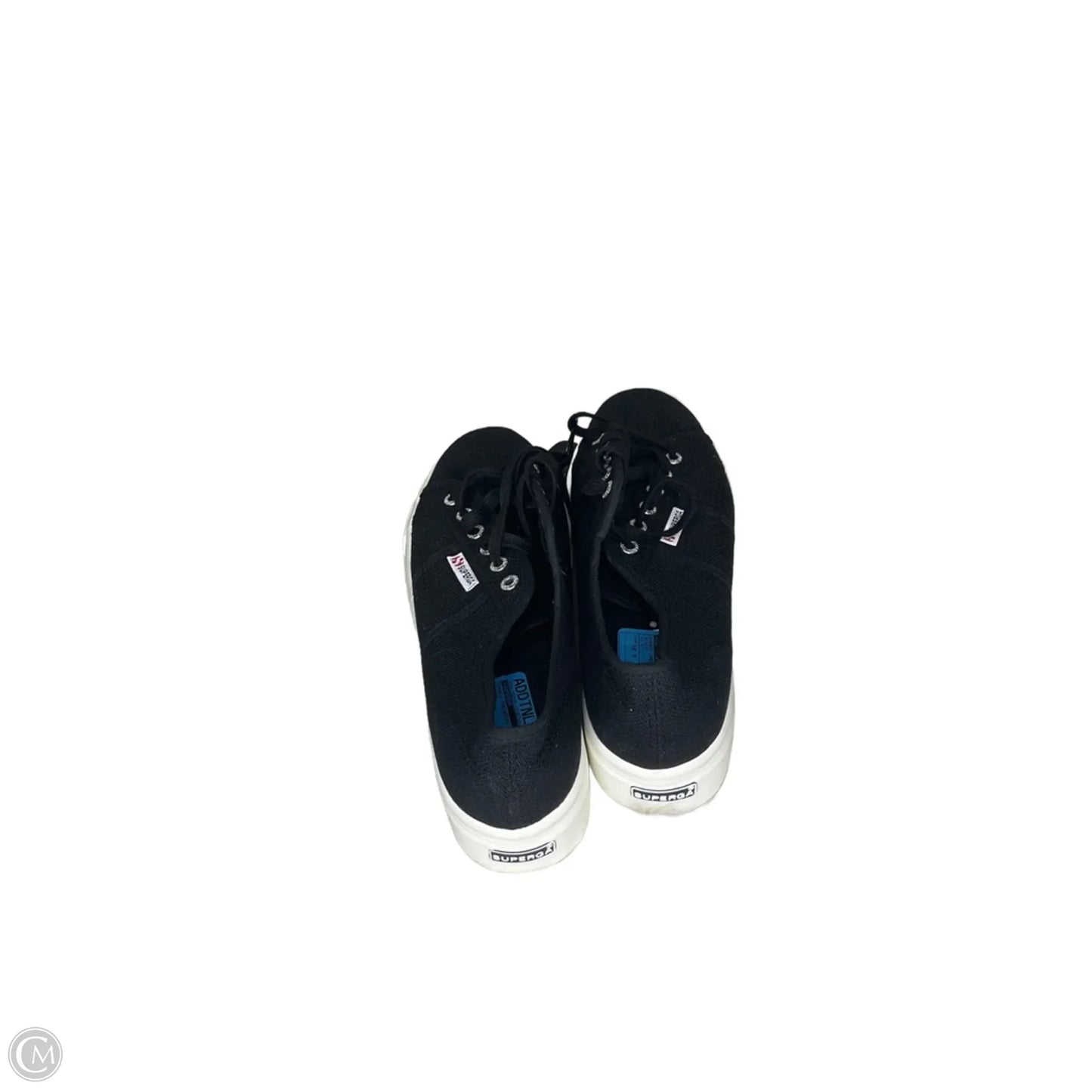 Shoes Sneakers By Superga In Black, Size: 10.5