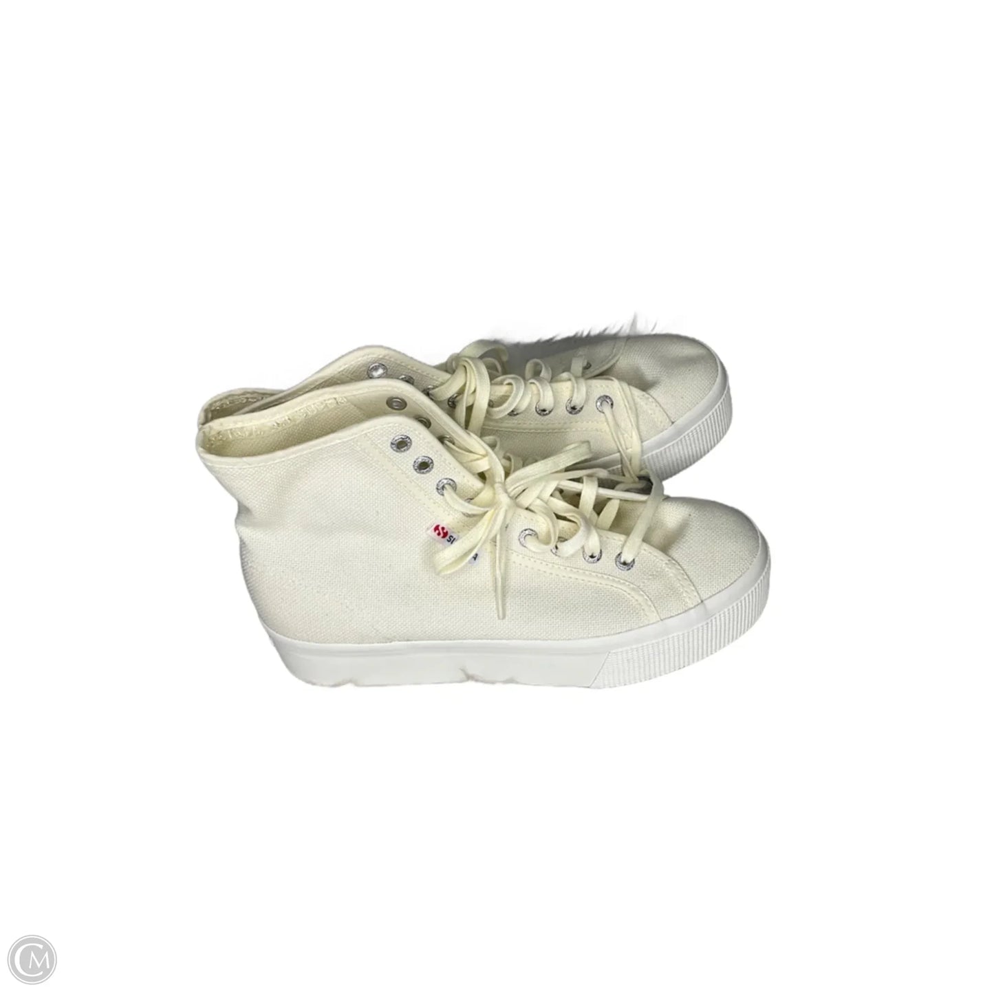 Shoes Sneakers By Superga In Cream, Size: 8.5