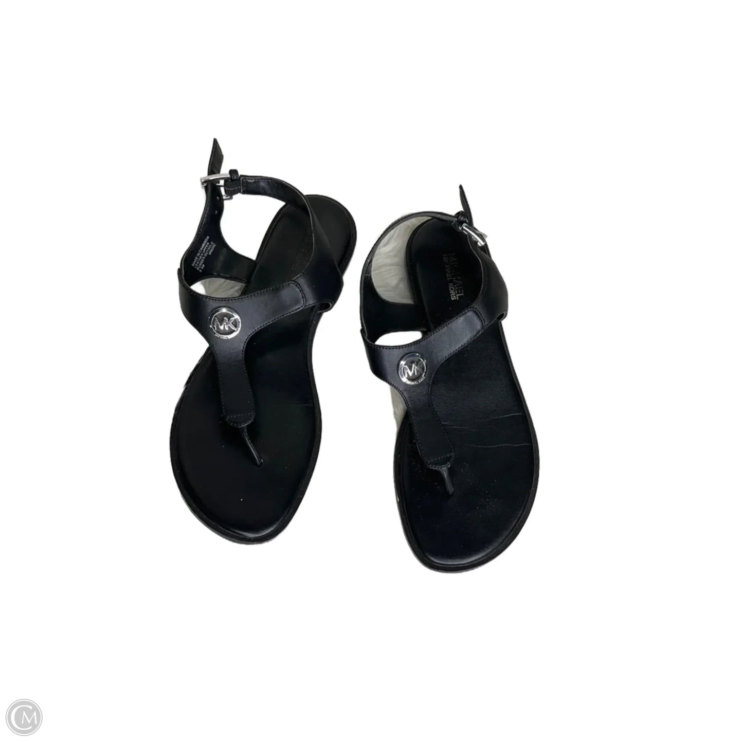 Sandals Flats By Michael By Michael Kors In Black, Size: 6.5