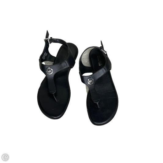 Sandals Flats By Michael By Michael Kors In Black, Size: 6.5