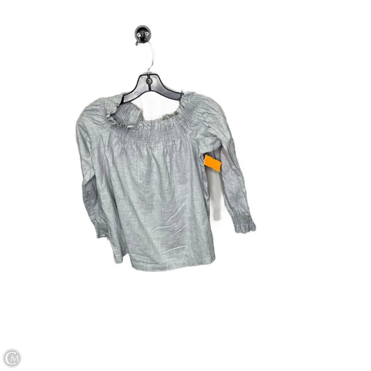 Top Long Sleeve By Loft In Grey, Size: Sp