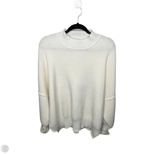 Sweater By Zenana Outfitters In Cream, Size: M