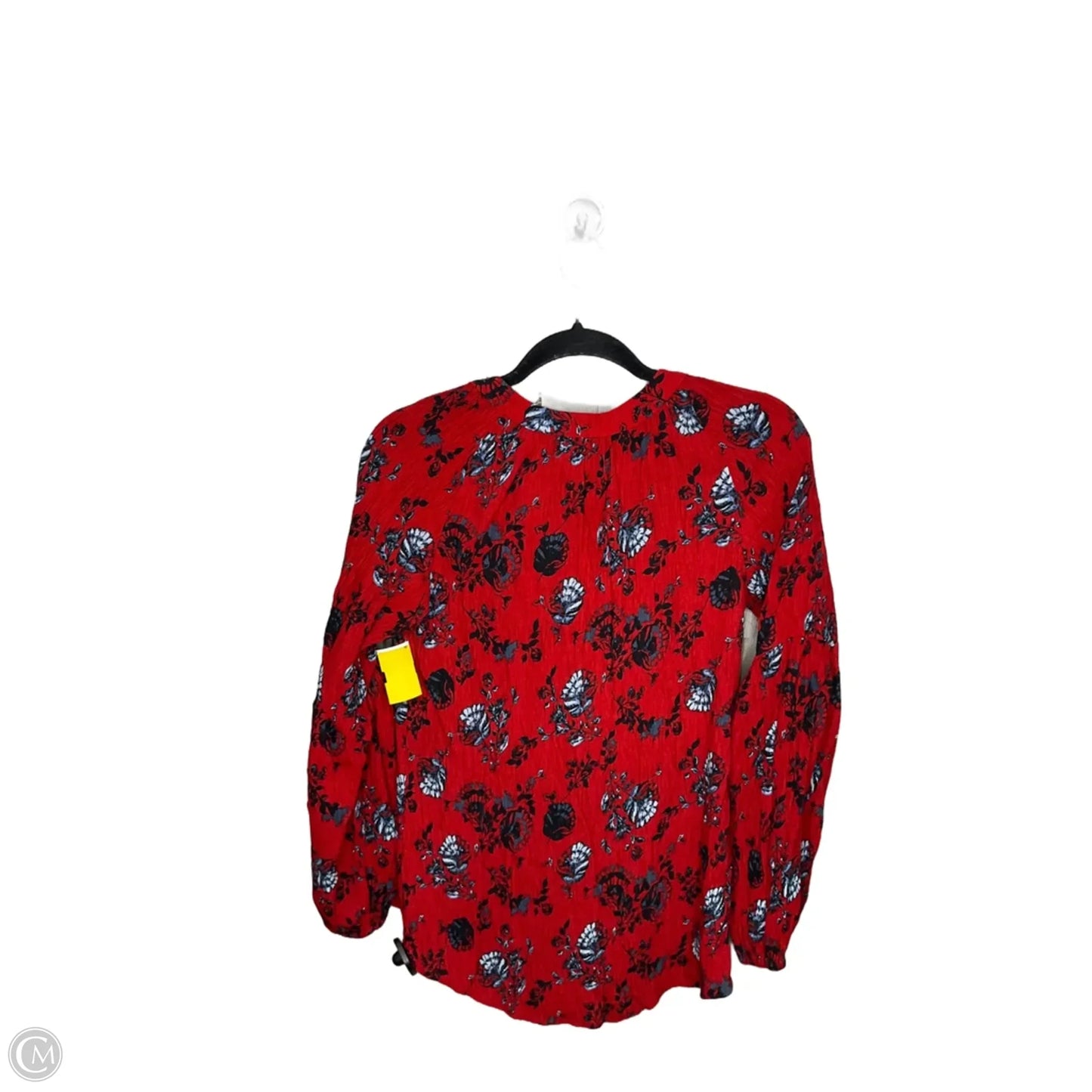 Top Long Sleeve By White House Black Market In Red, Size: S
