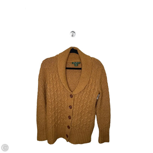 Cardigan By Eddie Bauer In Brown, Size: Xs