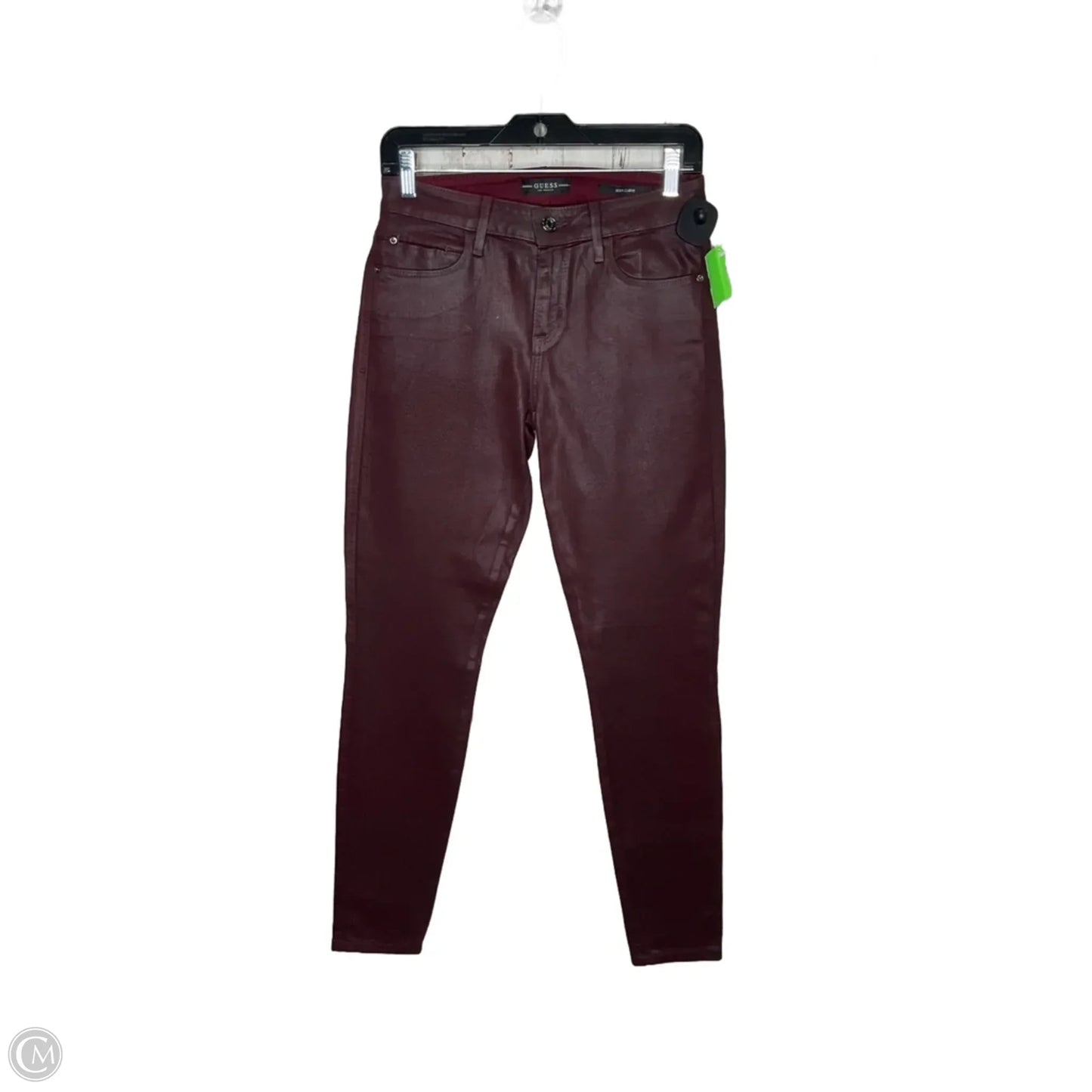 Pants Leggings By Guess In Maroon, Size: 6