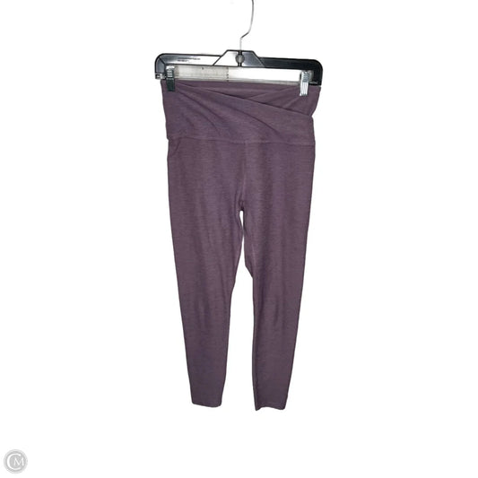 Athletic Leggings By Beyond Yoga In Purple, Size: M