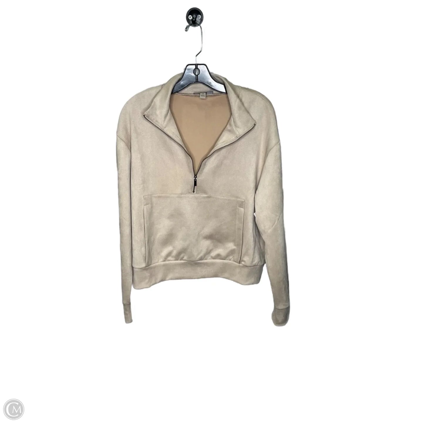 Top Long Sleeve By Tahari In Tan, Size: Lp