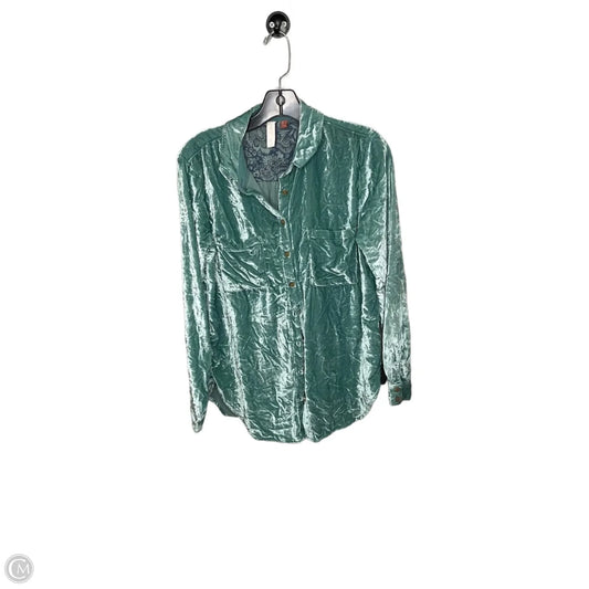 Top Long Sleeve By Pilcro In Green, Size: S