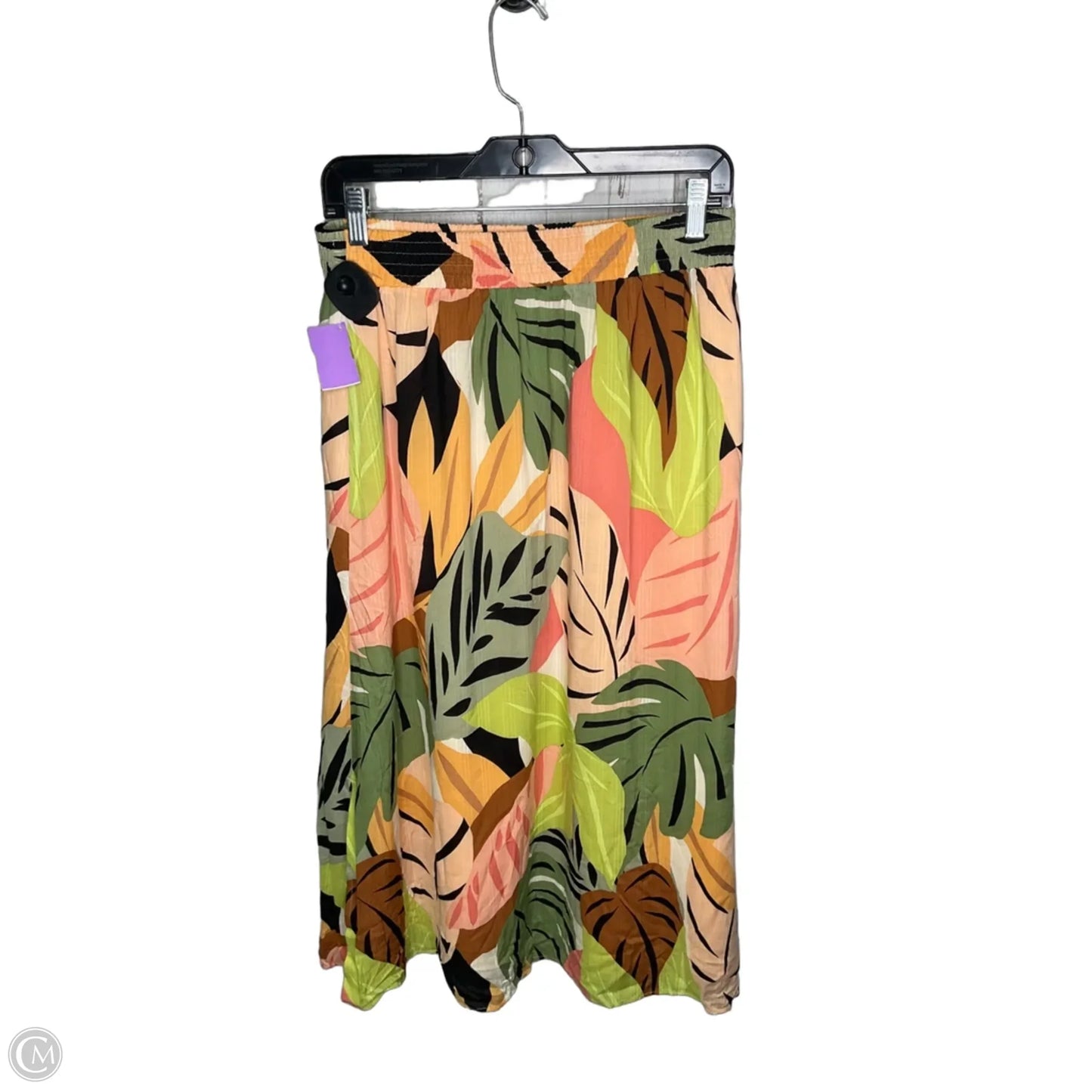 Skirt Midi By Loft In Tropical Print, Size: S