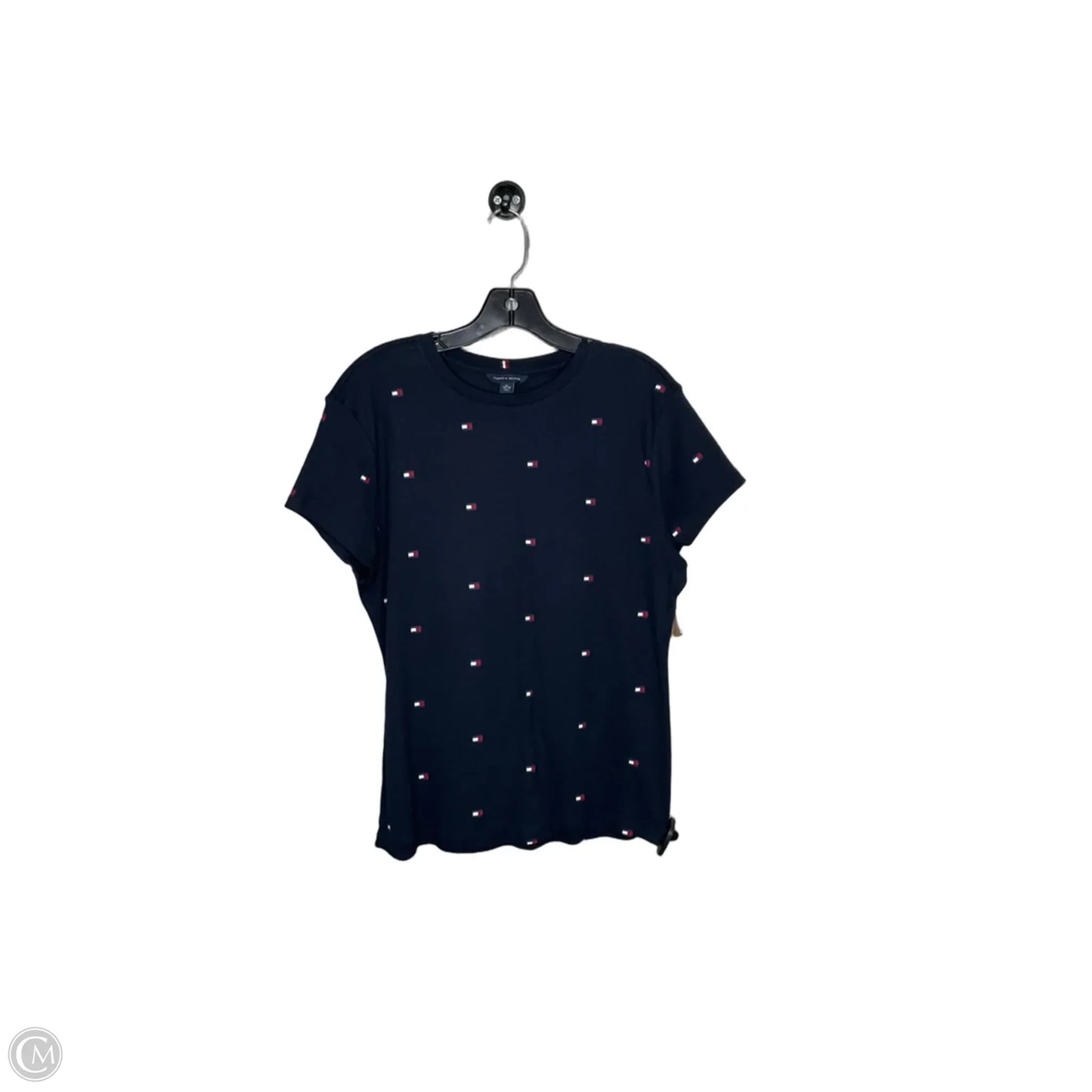 Top Short Sleeve By Tommy Hilfiger In Navy, Size: Xl
