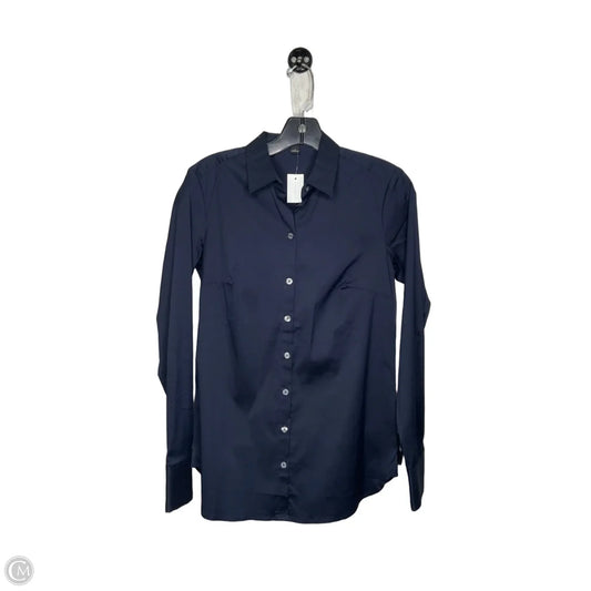 Top Long Sleeve By Ann Taylor In Navy, Size: Xs
