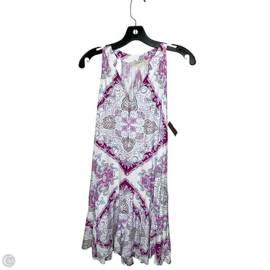 Dress Casual Short By Loft In Pink & White, Size: Mp