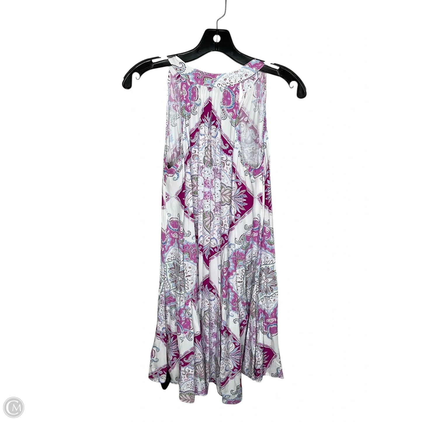 Dress Casual Short By Loft In Pink & White, Size: Mp