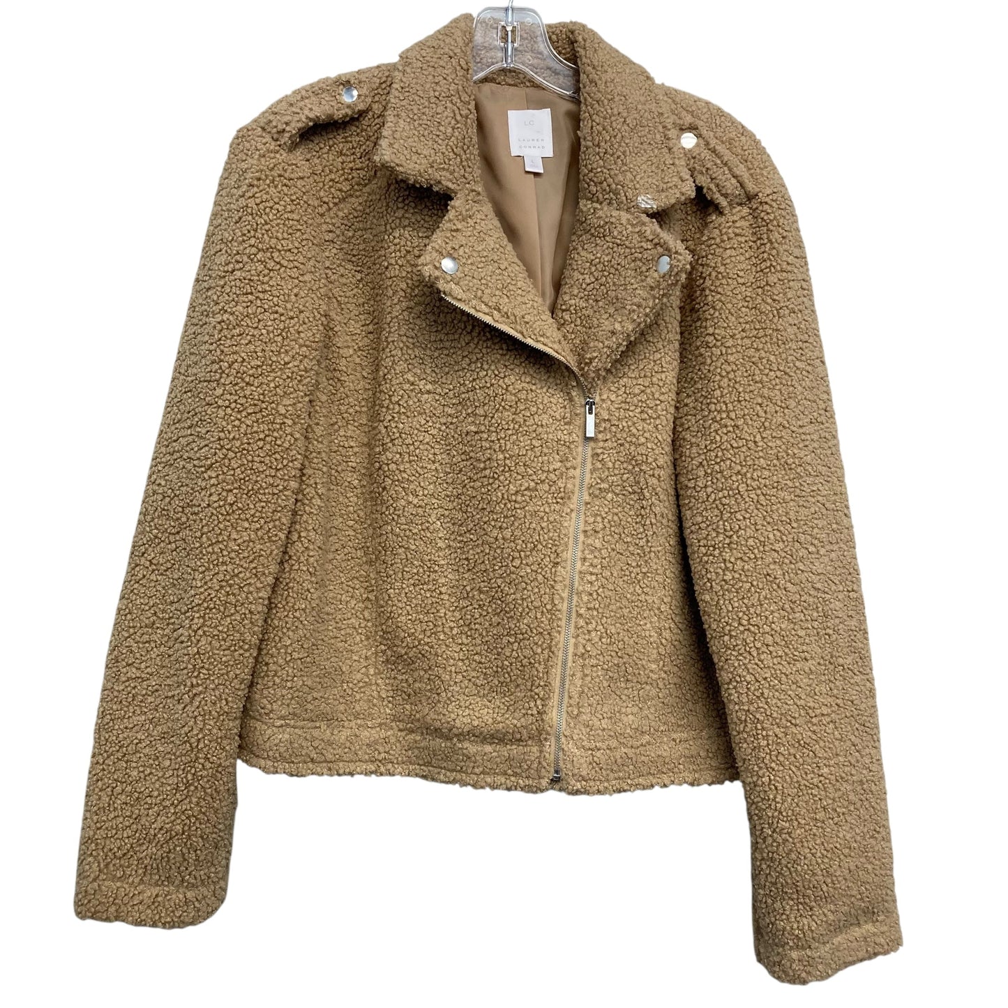Jacket Fleece By Lc Lauren Conrad In Brown, Size:L