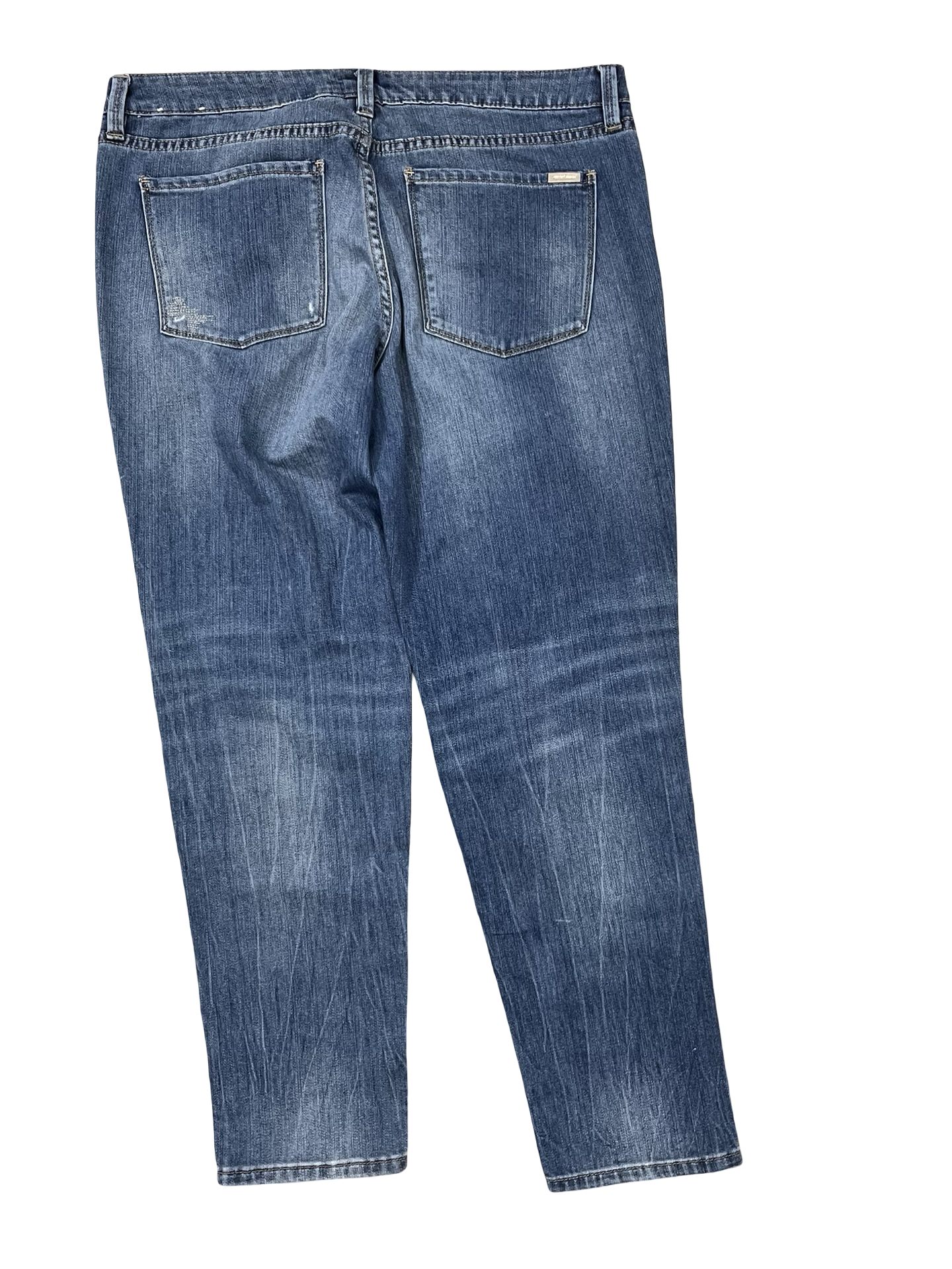 Jeans Straight By White House Black Market In Blue Denim, Size:12