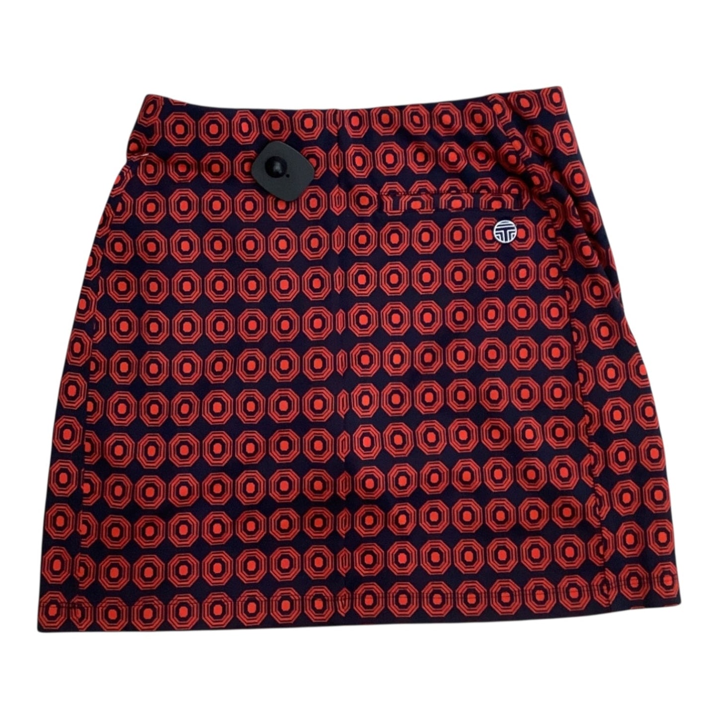 Skort Designer By Tory Burch In Blue & Red, Size:Sp