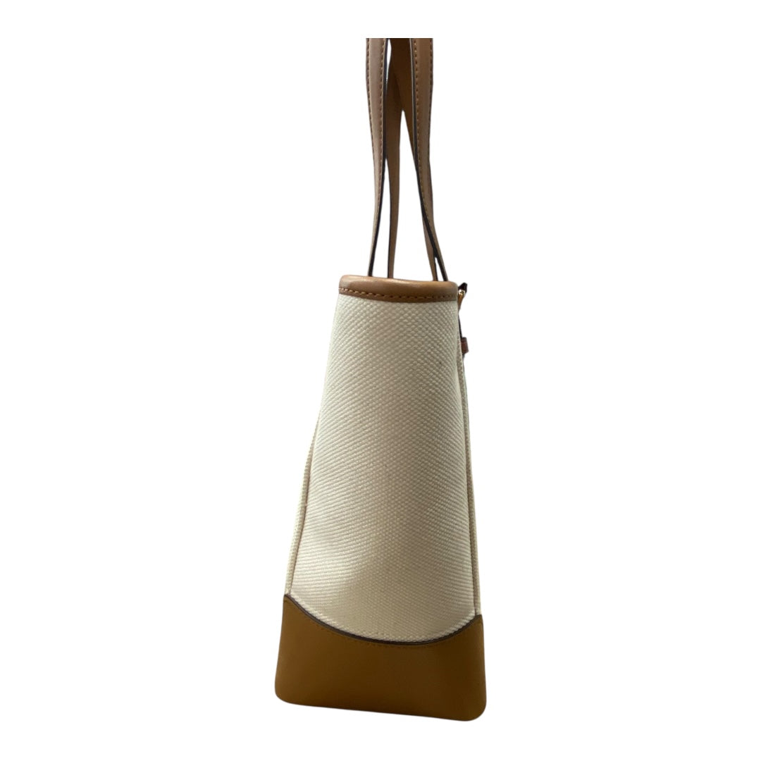 Handbag Designer By Michael Kors In Brown & Cream, Size:Large