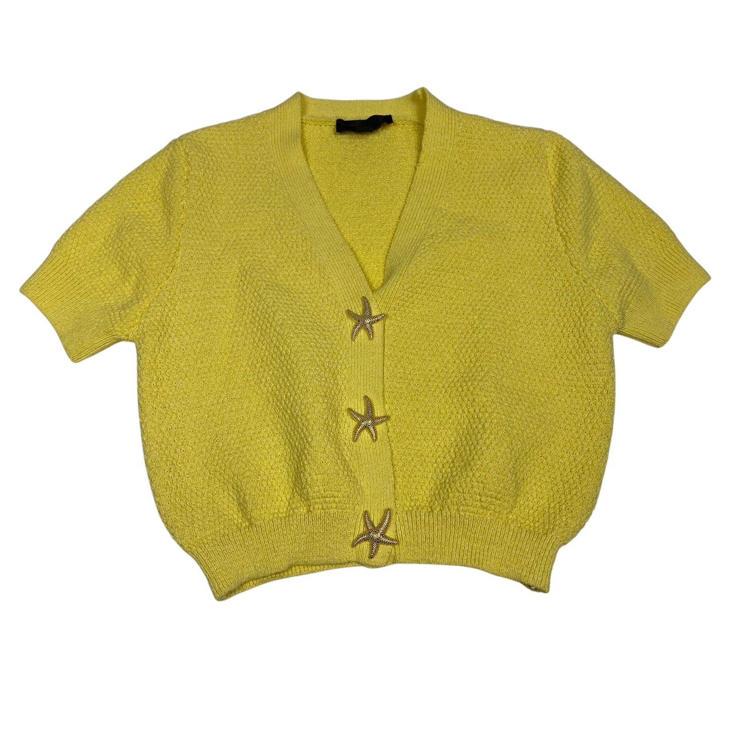 Cardigan By Zara In Yellow, Size:S