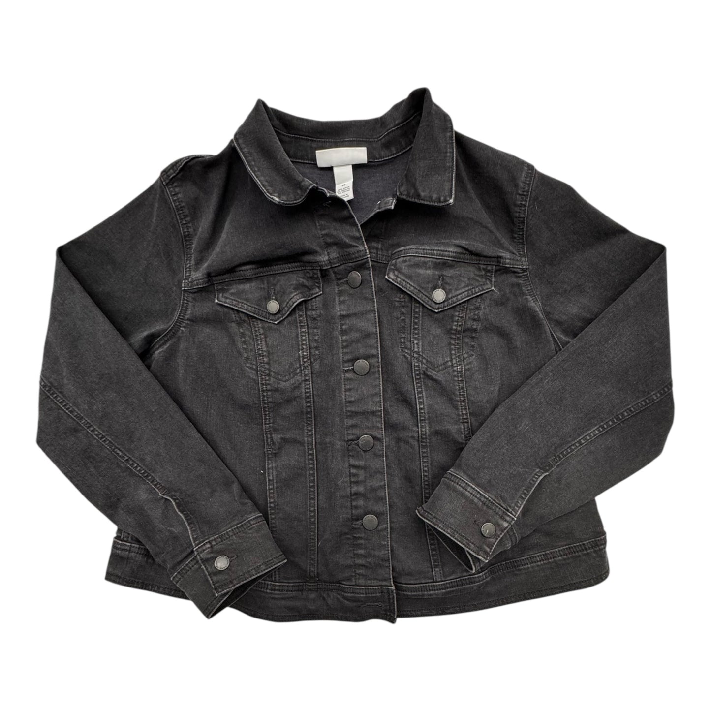 Jacket Denim By Lane Bryant In Grey Denim, Size:2X