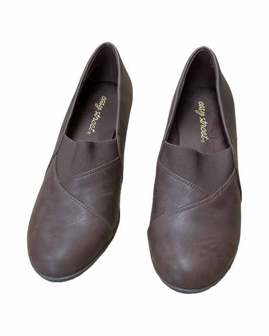 Shoes Heels Block By Easy Street In Brown, Size:7