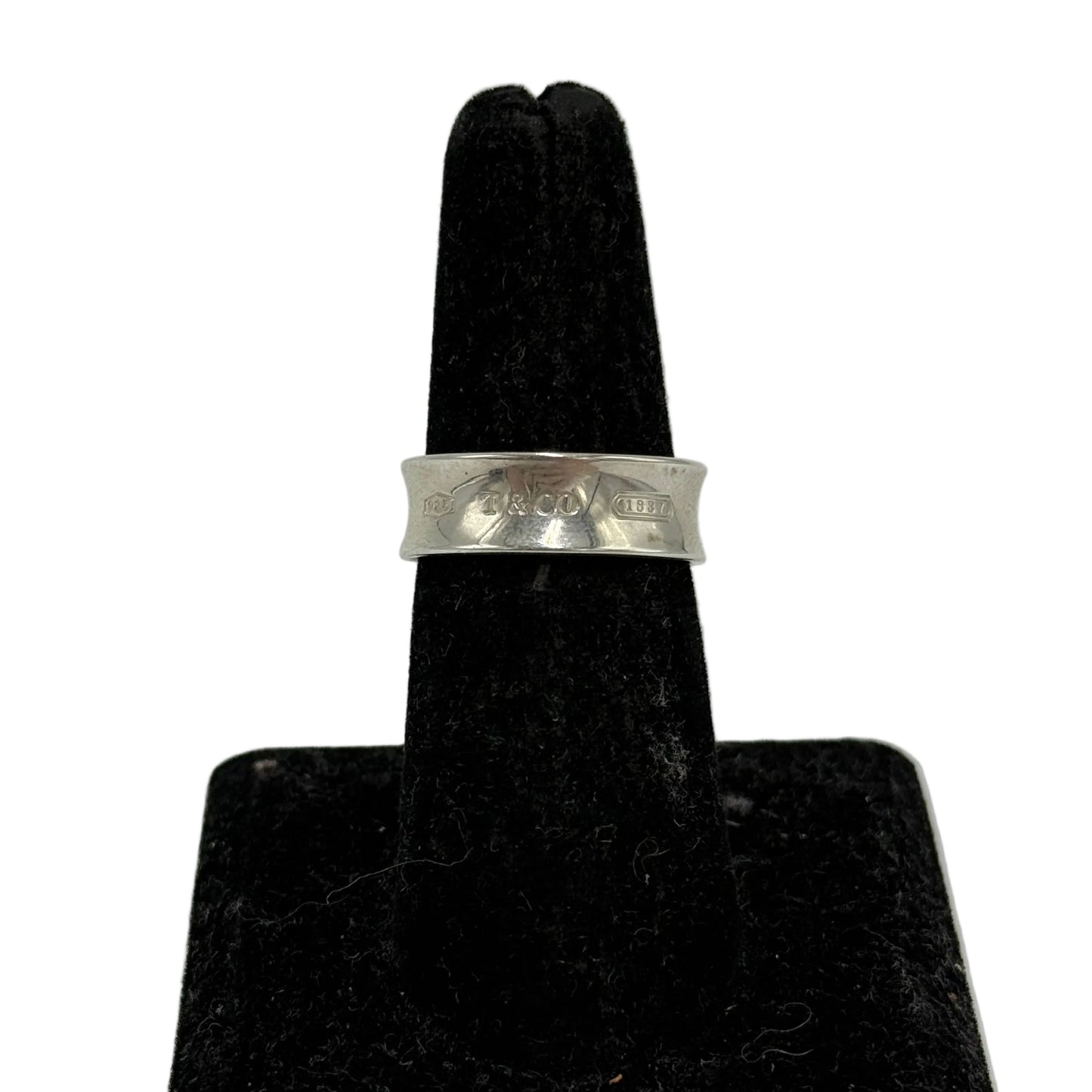 Tiffany & Company 1837 Luxury Ring in 925 Silver, Size: 8