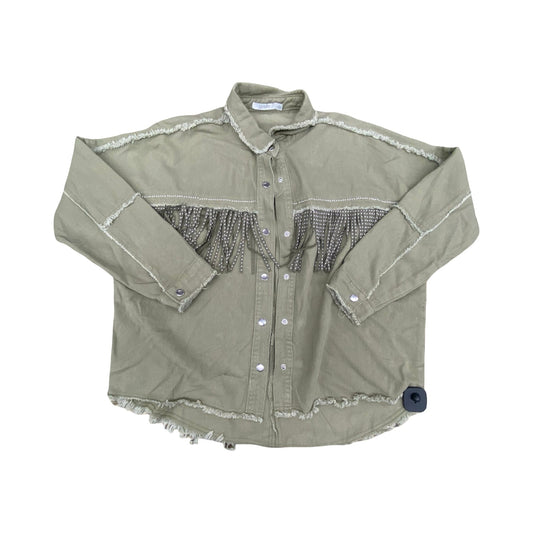 Jacket Denim By Veveret In Green, Size:S