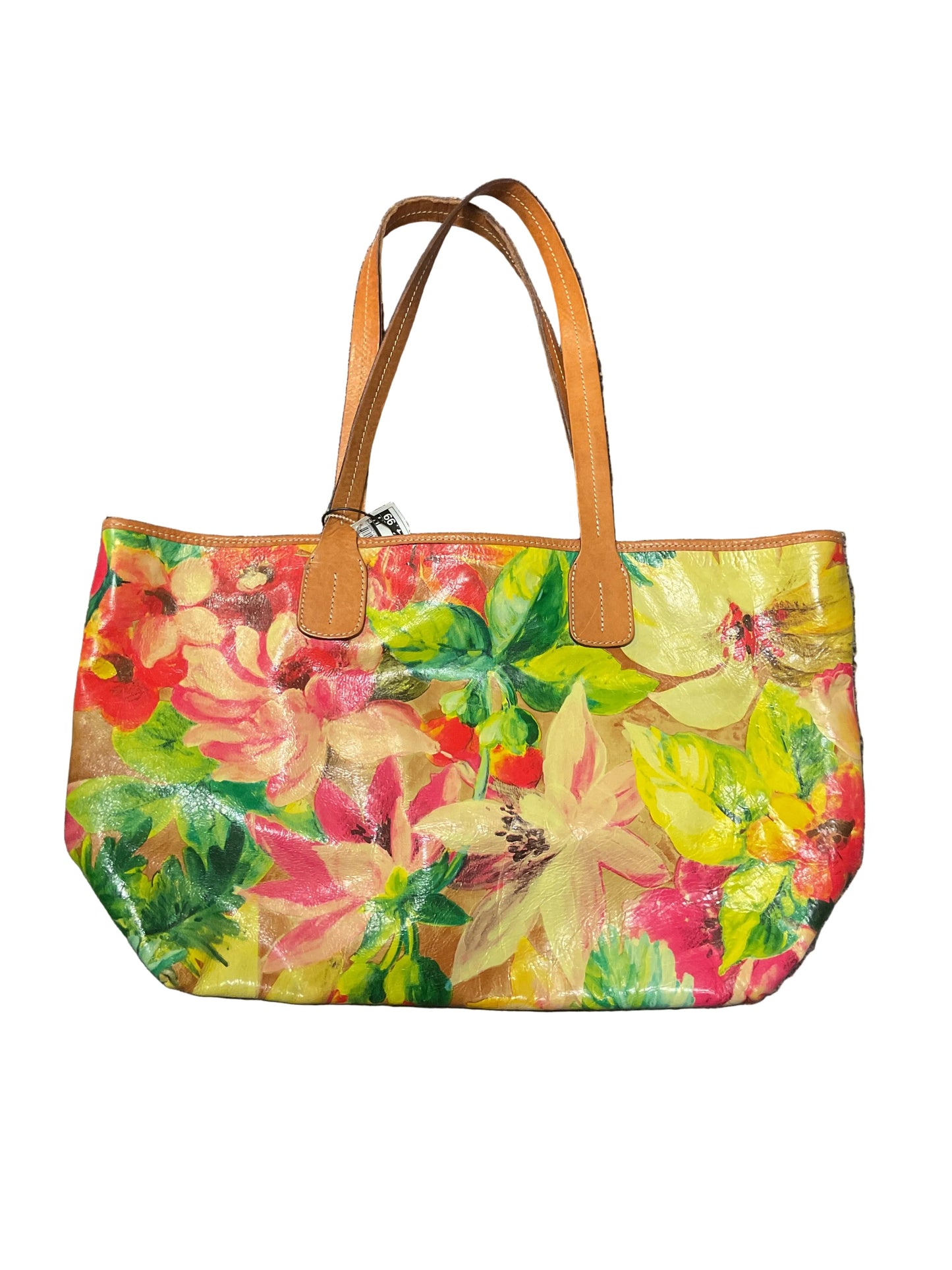 Tote Leather By Cmc In Floral Print, Size:Large