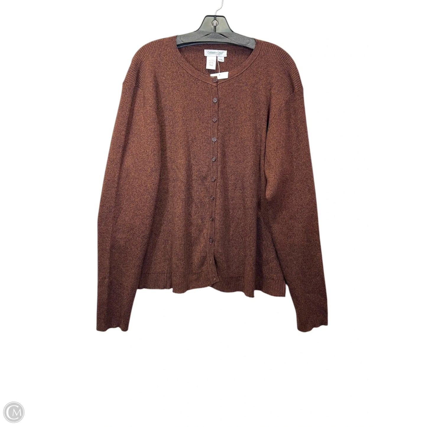 Sweater Cardigan By Coldwater Creek In Brown, Size: Xxl