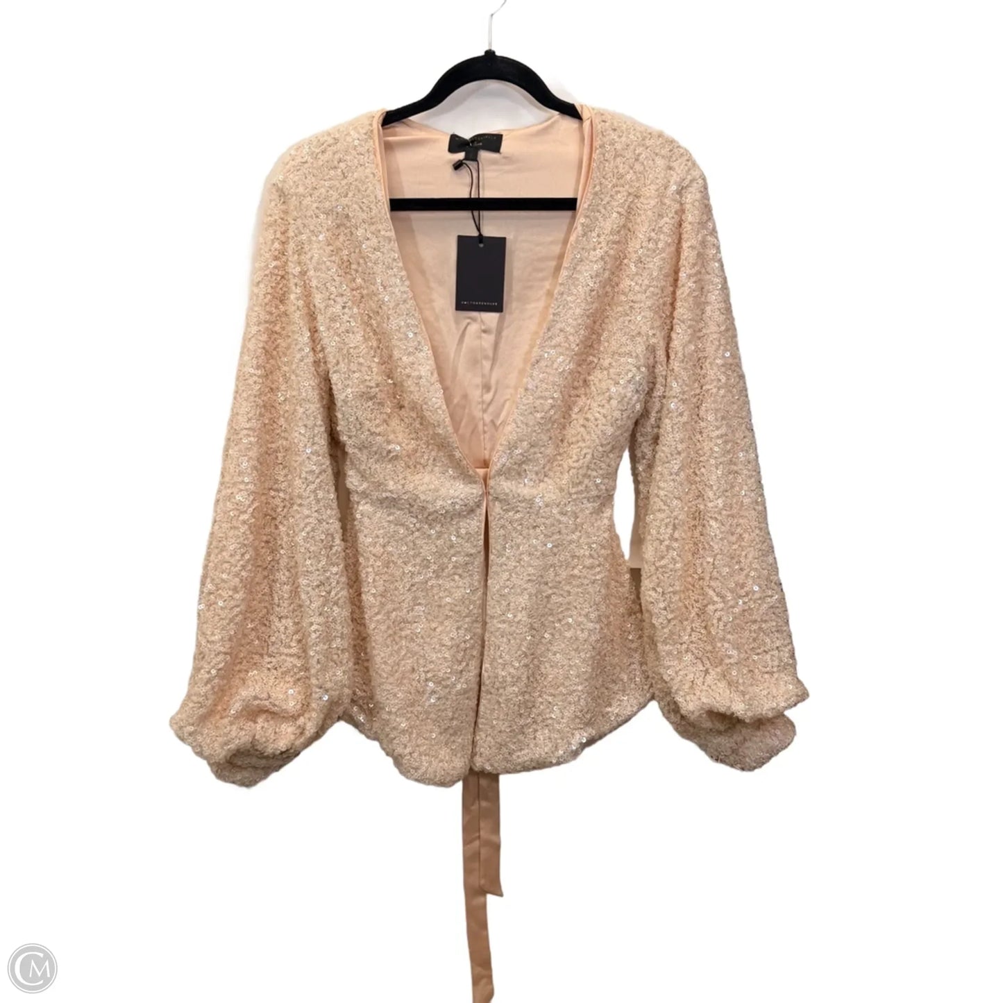 Blazer Luxury Designer By Micheal Costello X Revolve In Peach, Size: S