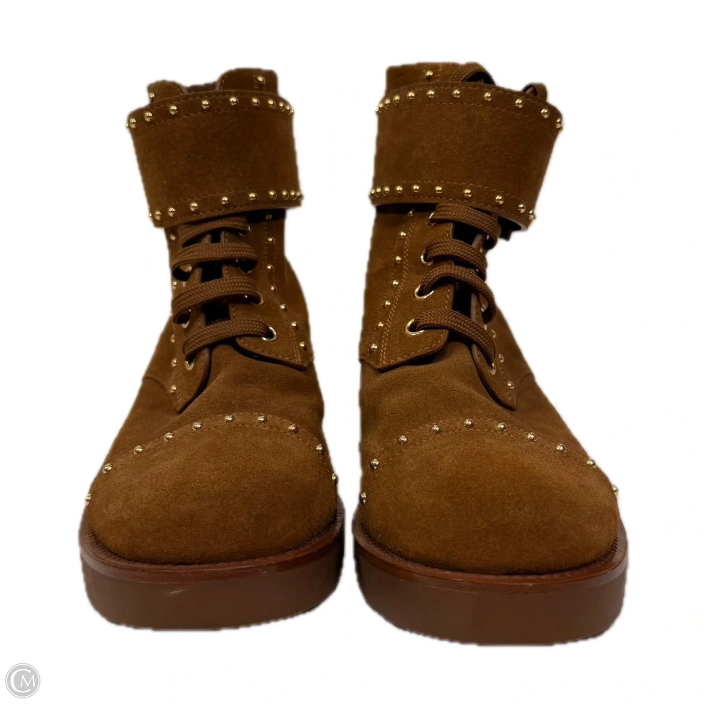 Boots Luxury Designer By Louis Vuitton In Tan, Size: 6.5