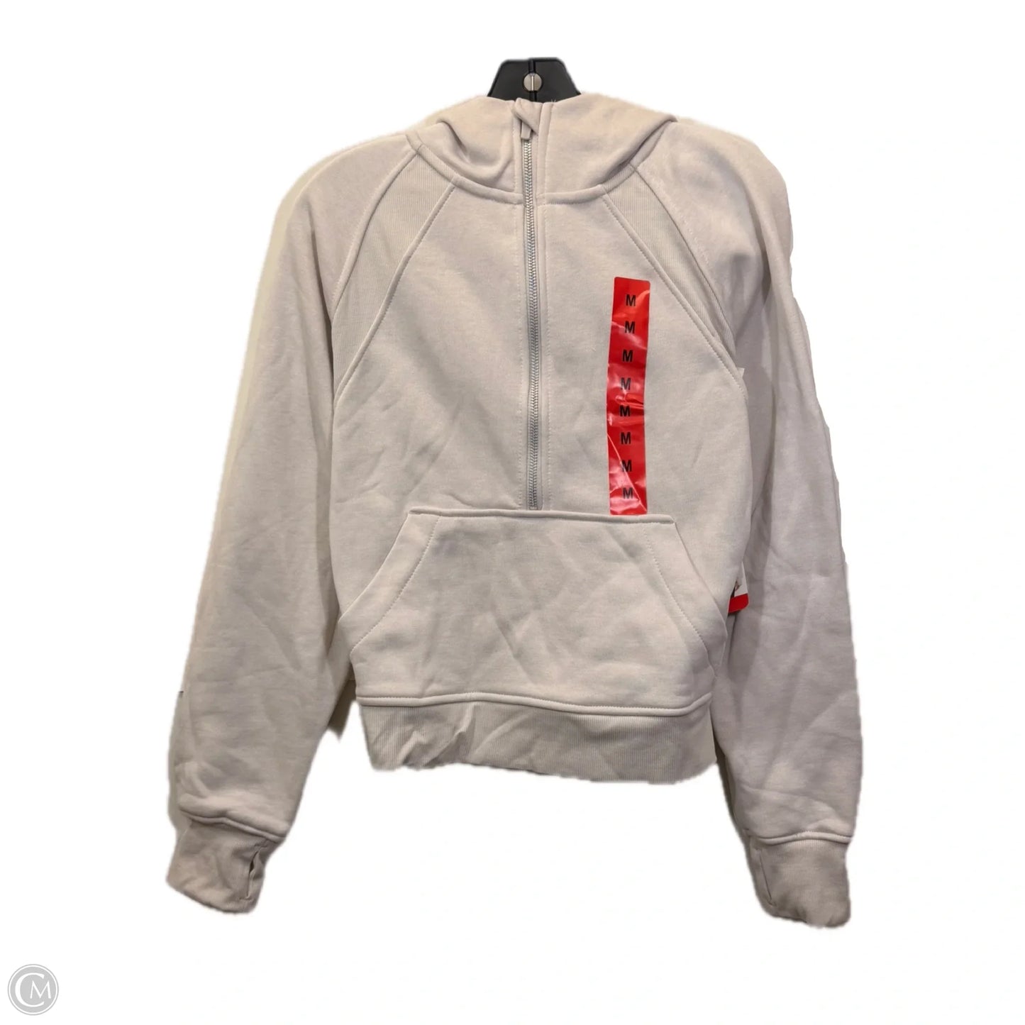 Sweatshirt Hoodie By Danskin In Tan, Size: M