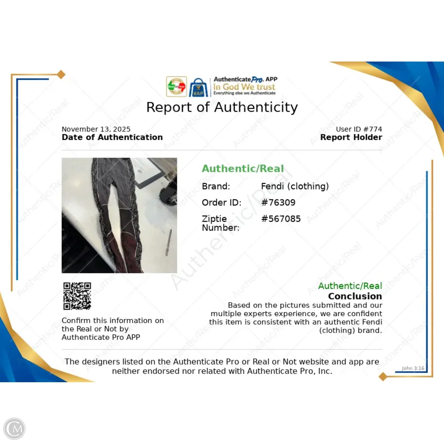 Pants Set 2pc By Fendi In Black & Red, Size: S