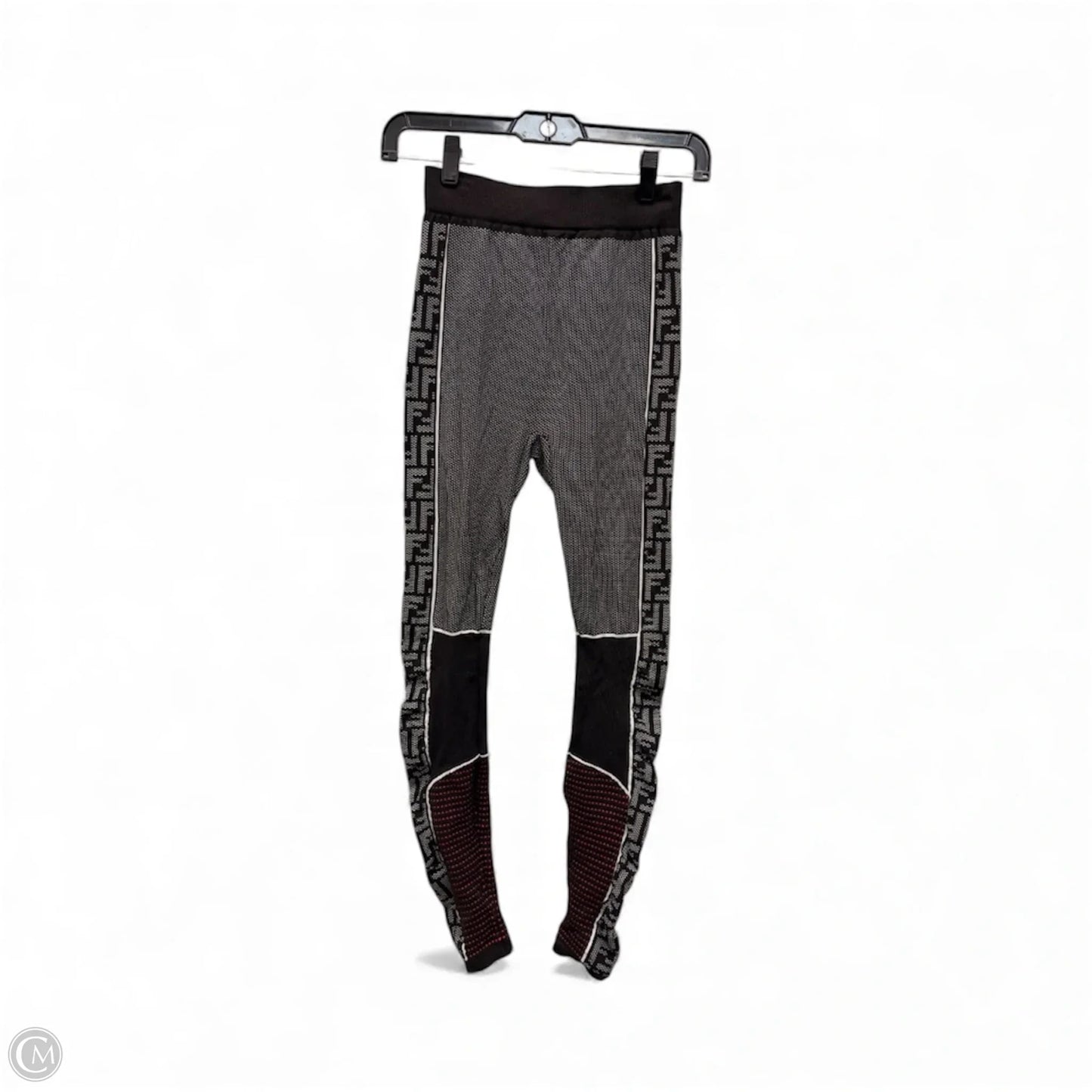 Pants Set 2pc By Fendi In Black & Red, Size: S
