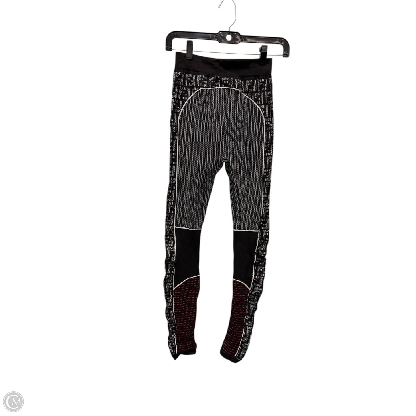 Pants Set 2pc By Fendi In Black & Red, Size: S