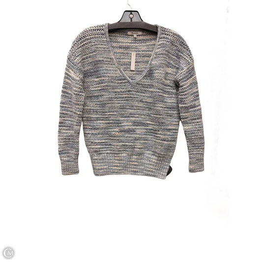 Sweater By Madewell In Blue & White, Size: Xxs