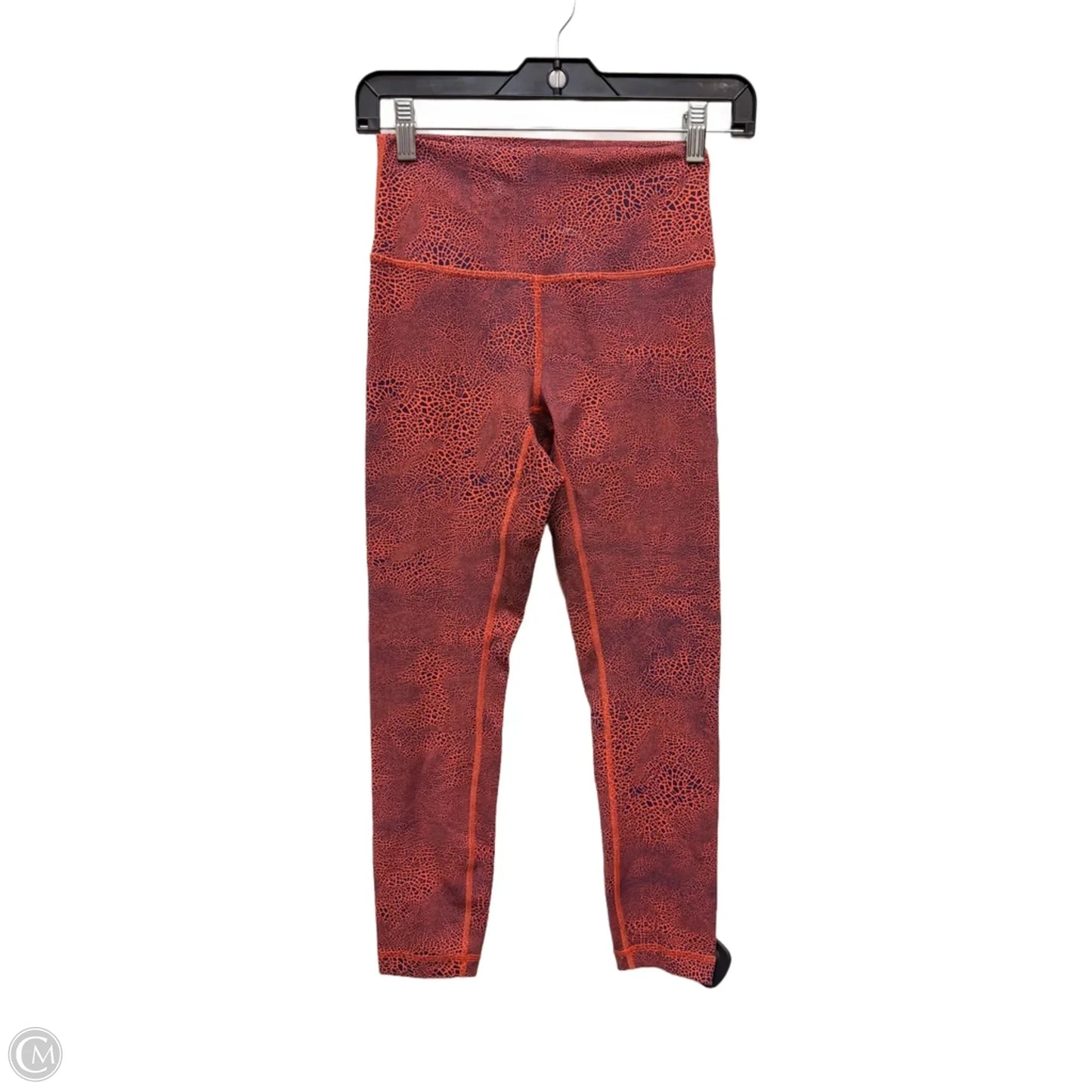 Athletic Leggings By Lululemon In Blue & Orange, Size: 6