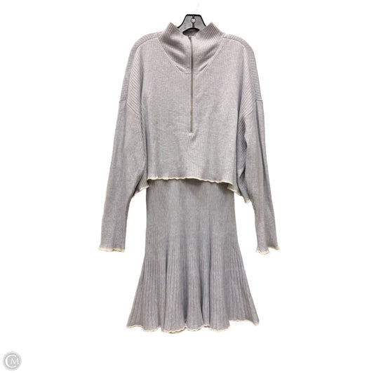 Dress Designer By Daily Practice By Anthropologie In Blue & Cream, Size: 3x