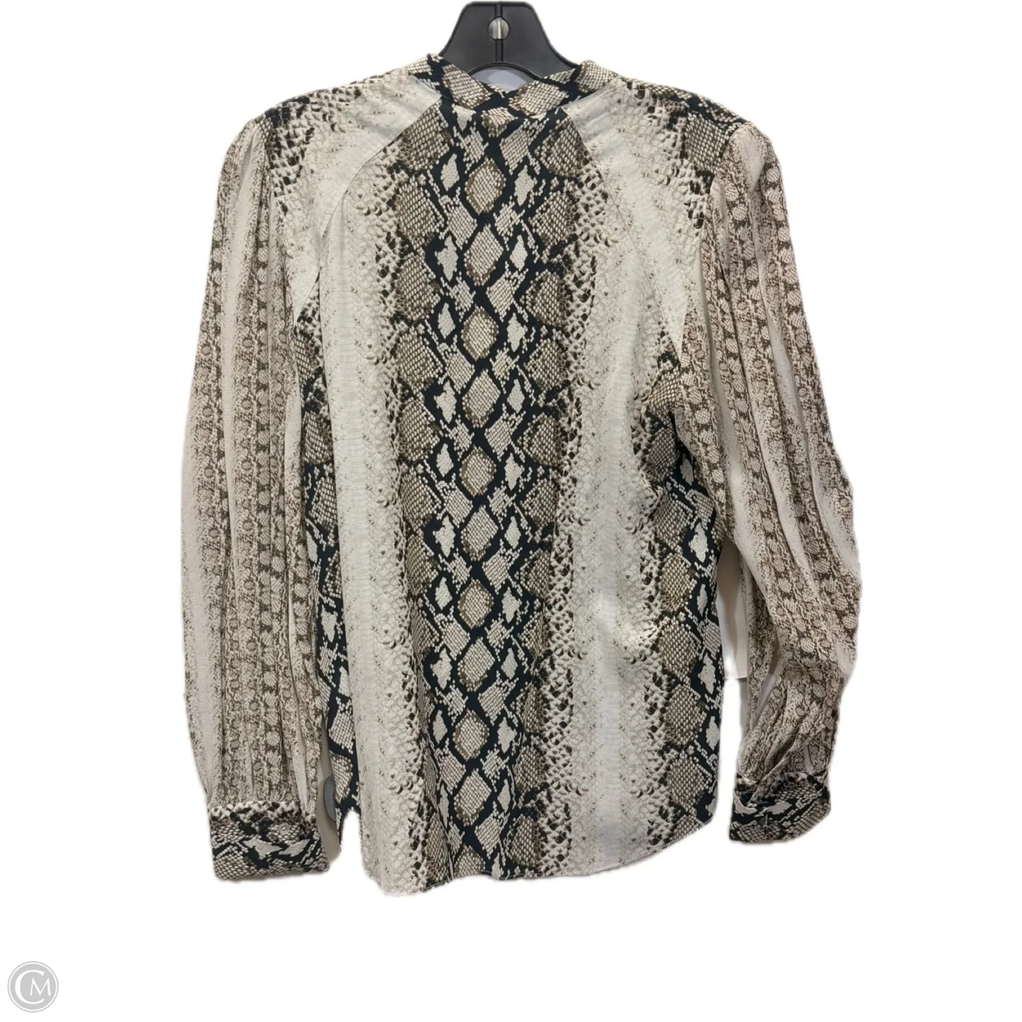 Top Long Sleeve Designer By Joie In Animal Print, Size: S