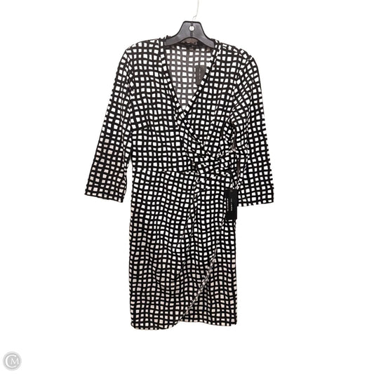 Dress Casual Midi By Limited In Black & White, Size: M