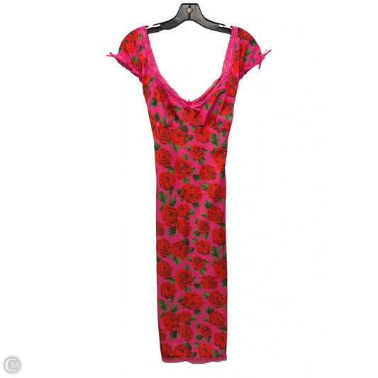 Dress Casual Midi By Betsey Johnson In Floral Print, Size: S