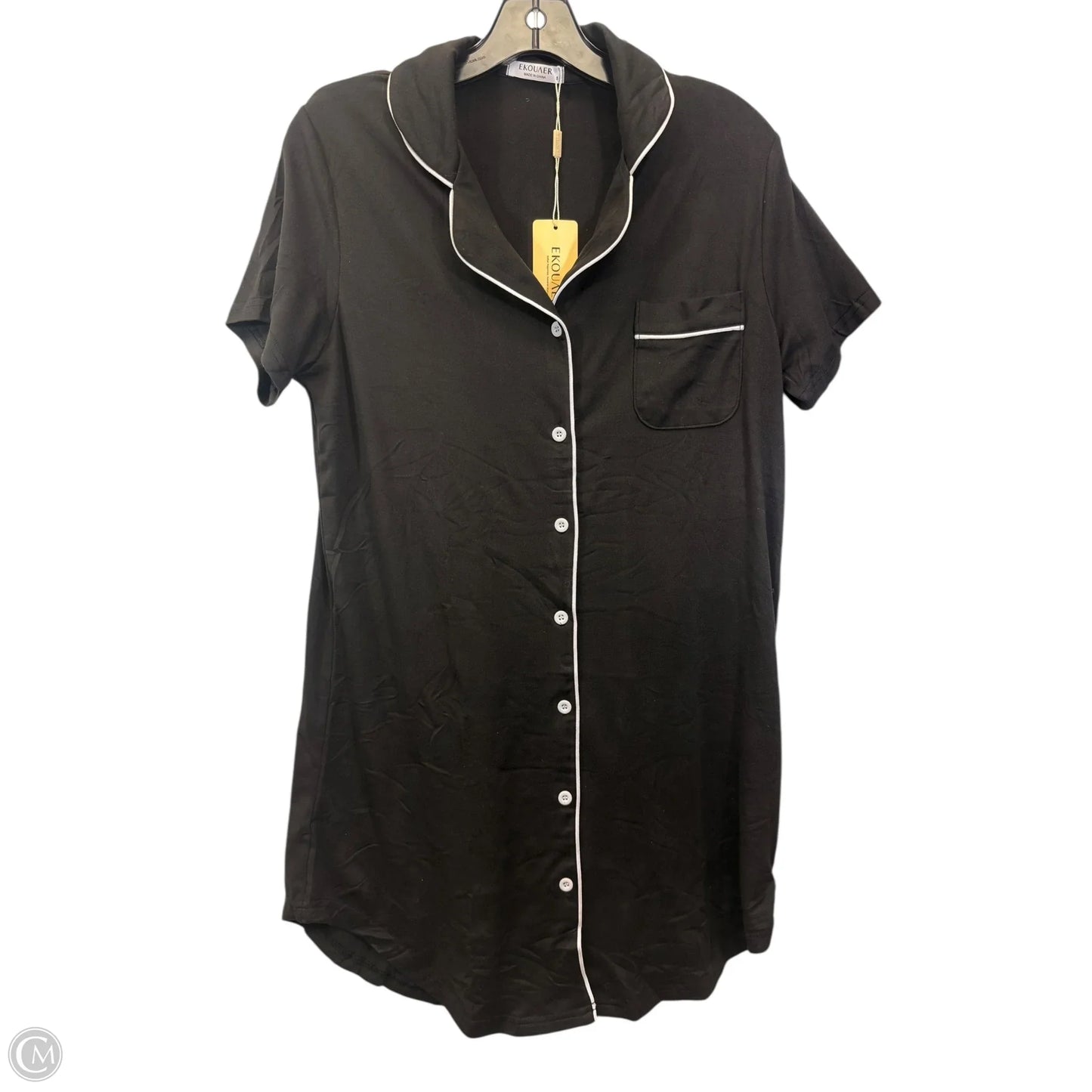 Pajama Pants By Ekouaer In Black & White, Size: S