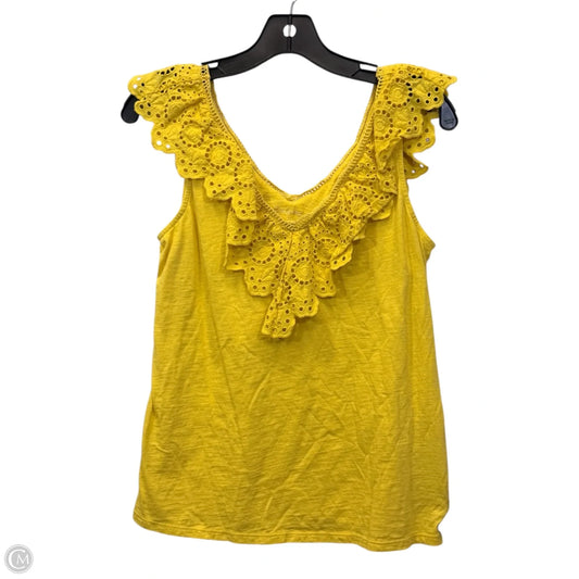 Top Sleeveless By Lilly Pulitzer In Yellow, Size: S
