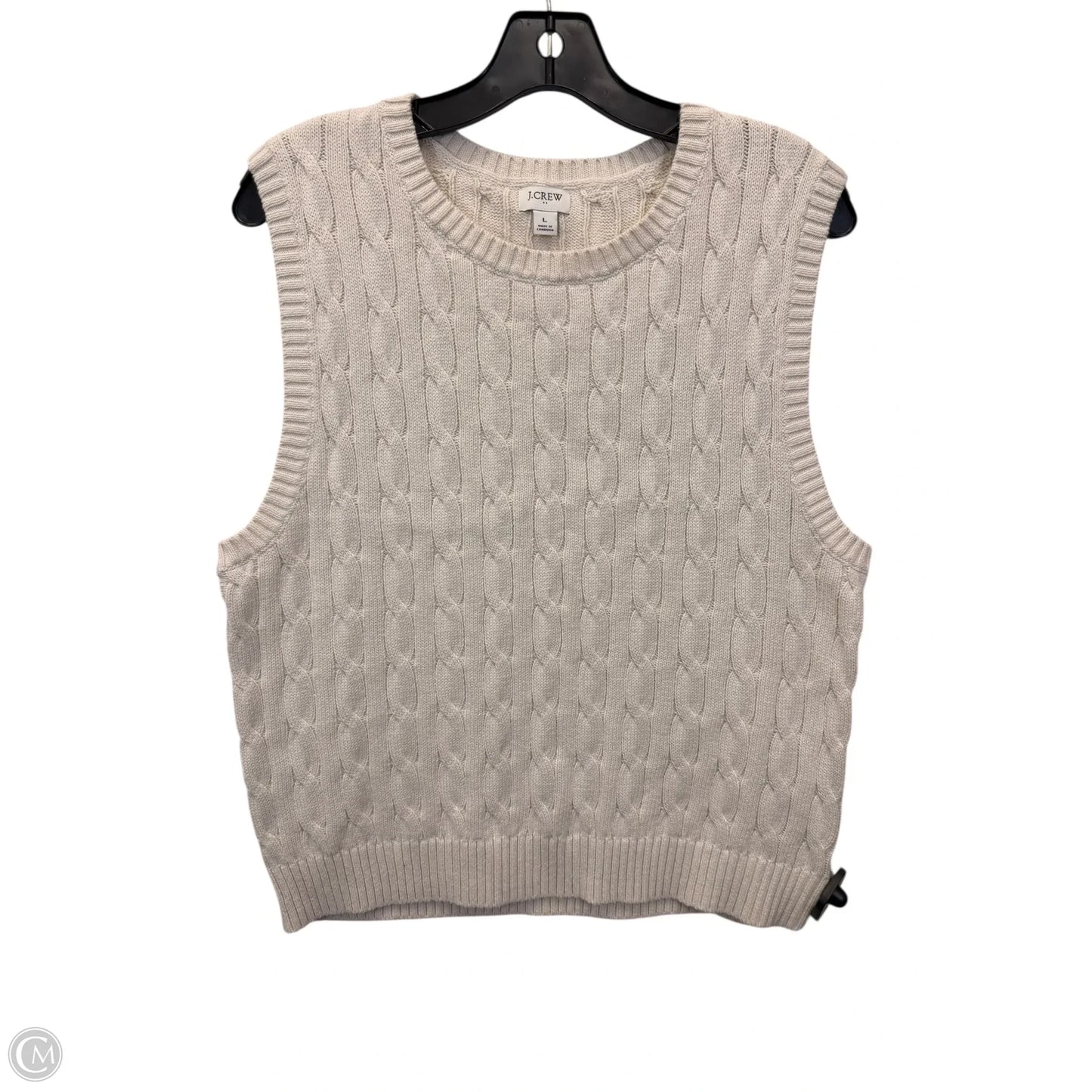 Vest Sweater By J. Crew In Tan, Size: L