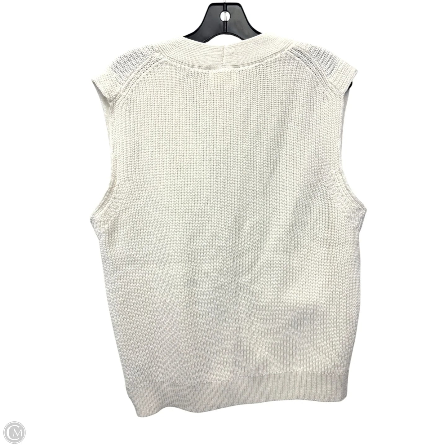 Vest Sweater By H&m In Cream, Size: M