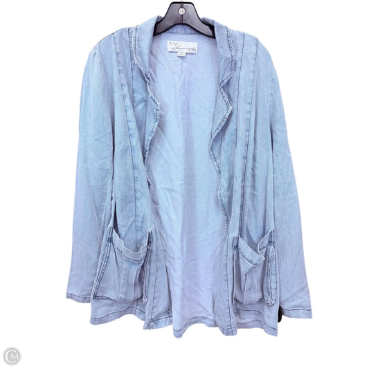 Cardigan By Vintage Havana In Blue Denim, Size: M