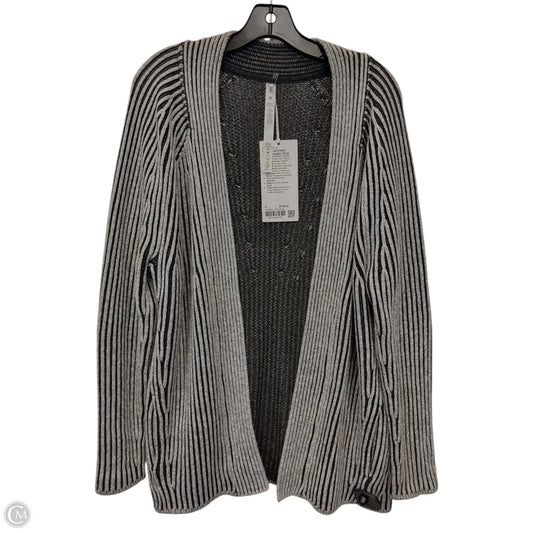 Sweater Cardigan By Lululemon In Black & Grey, Size: 6