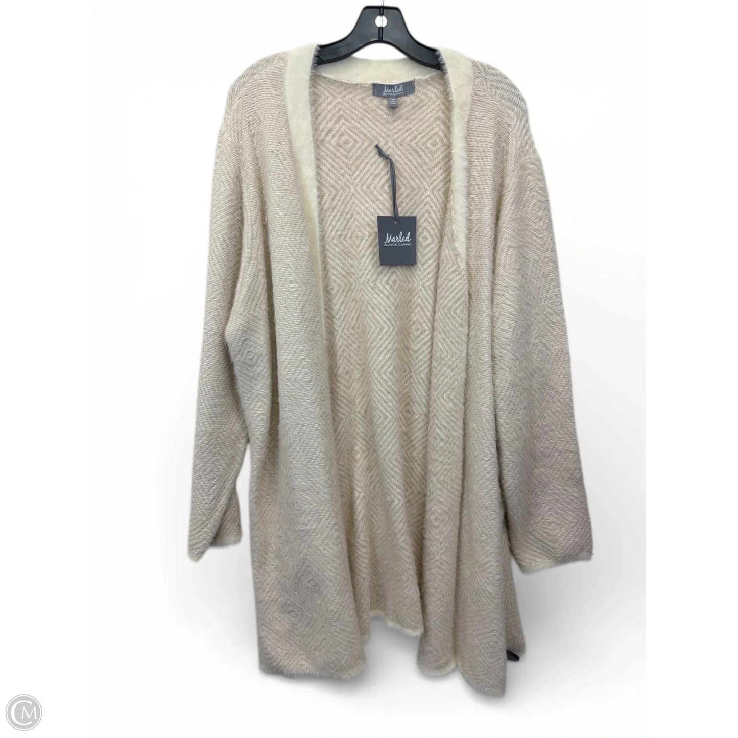 Sweater Cardigan By Marled In Tan, Size: 3x