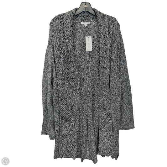 Sweater Cardigan By Notations In Black & White, Size: 3x